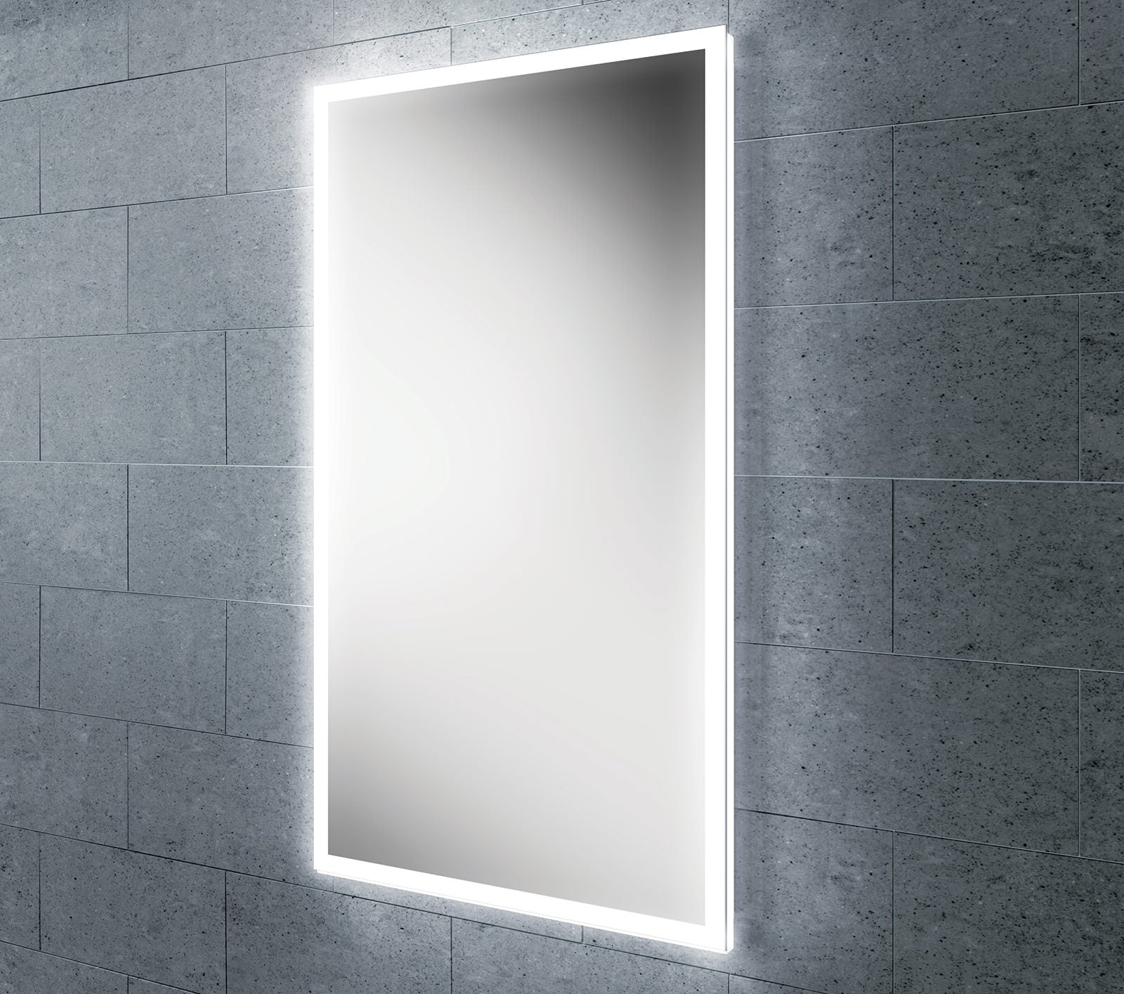 HIB Globe 50 Steam Free LED Mirror With Ambient Lighting 500 x 700mm