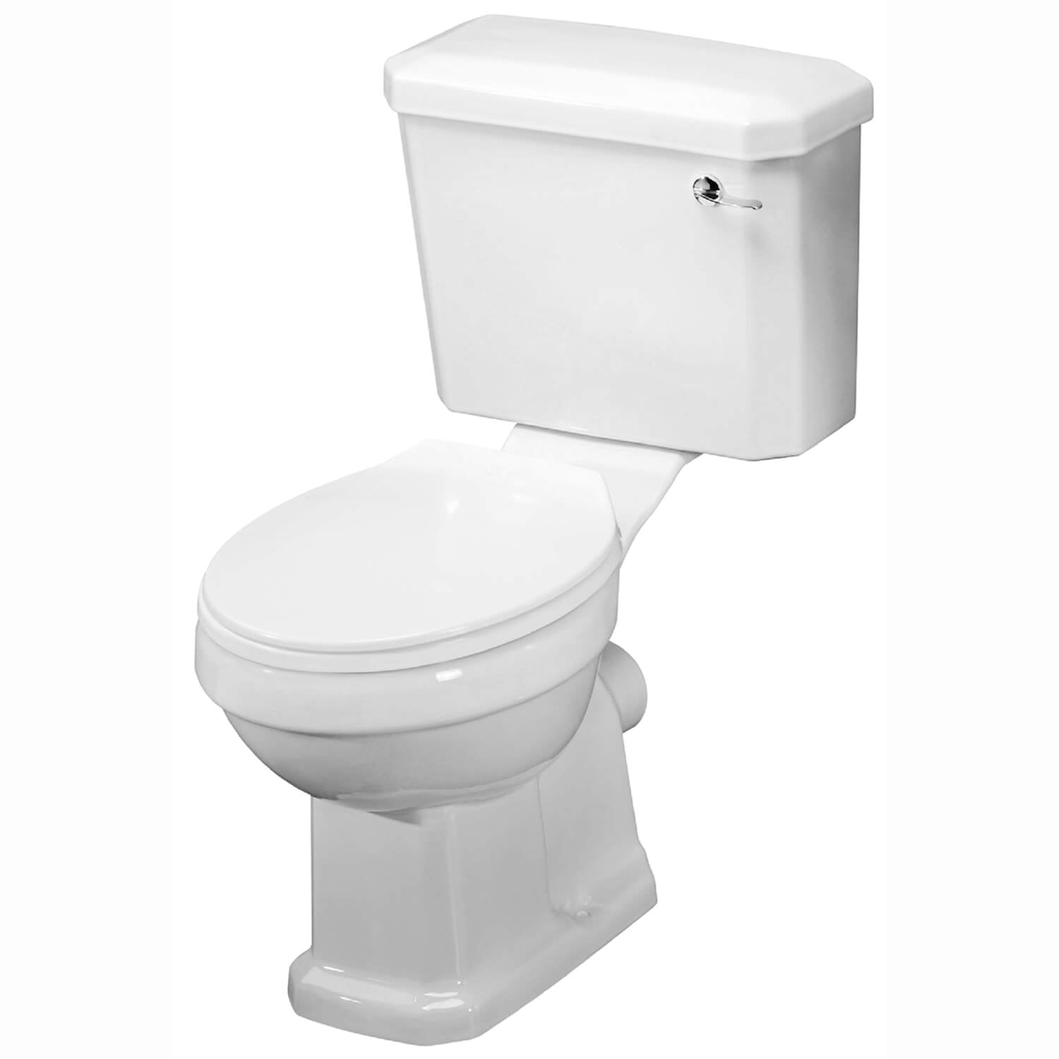 Novo Traditional Close Coupled Pan Cistern And Seat White