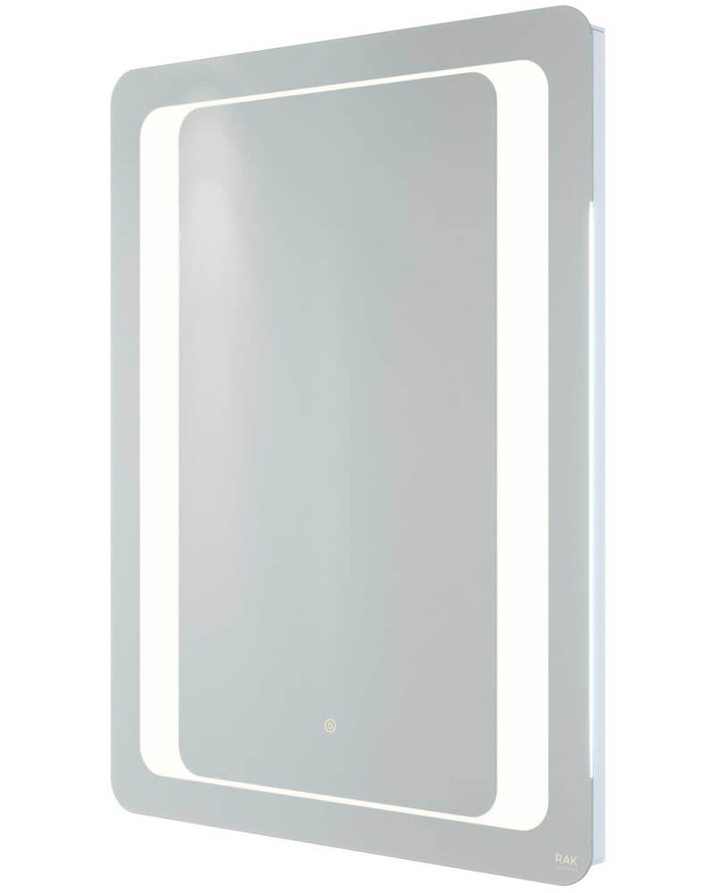 RAK Tanzanite 600 x 800mm LED Illuminated Mirror With Demister And Touch Sensor Switch
