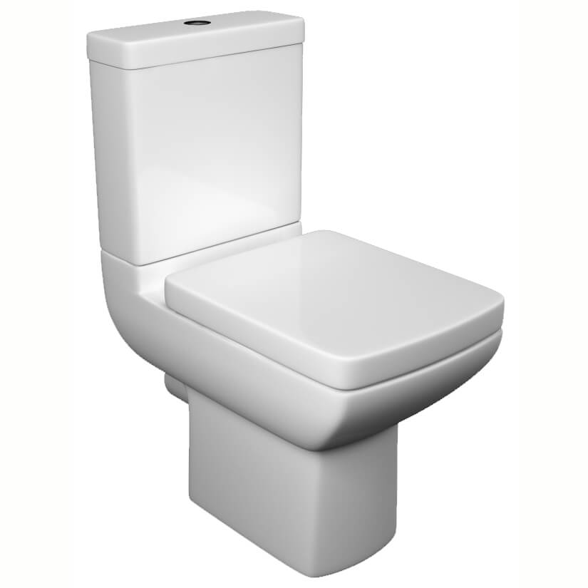 Kartell K-Vit Pure Close Coupled WC Pan With Cistern And Seat