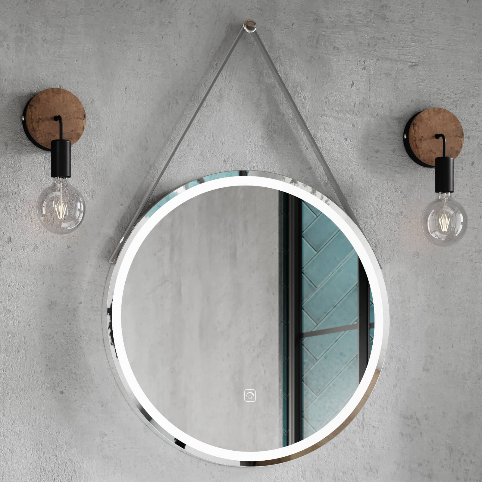Hudson Reed Salana Round Illuminated LED Mirror