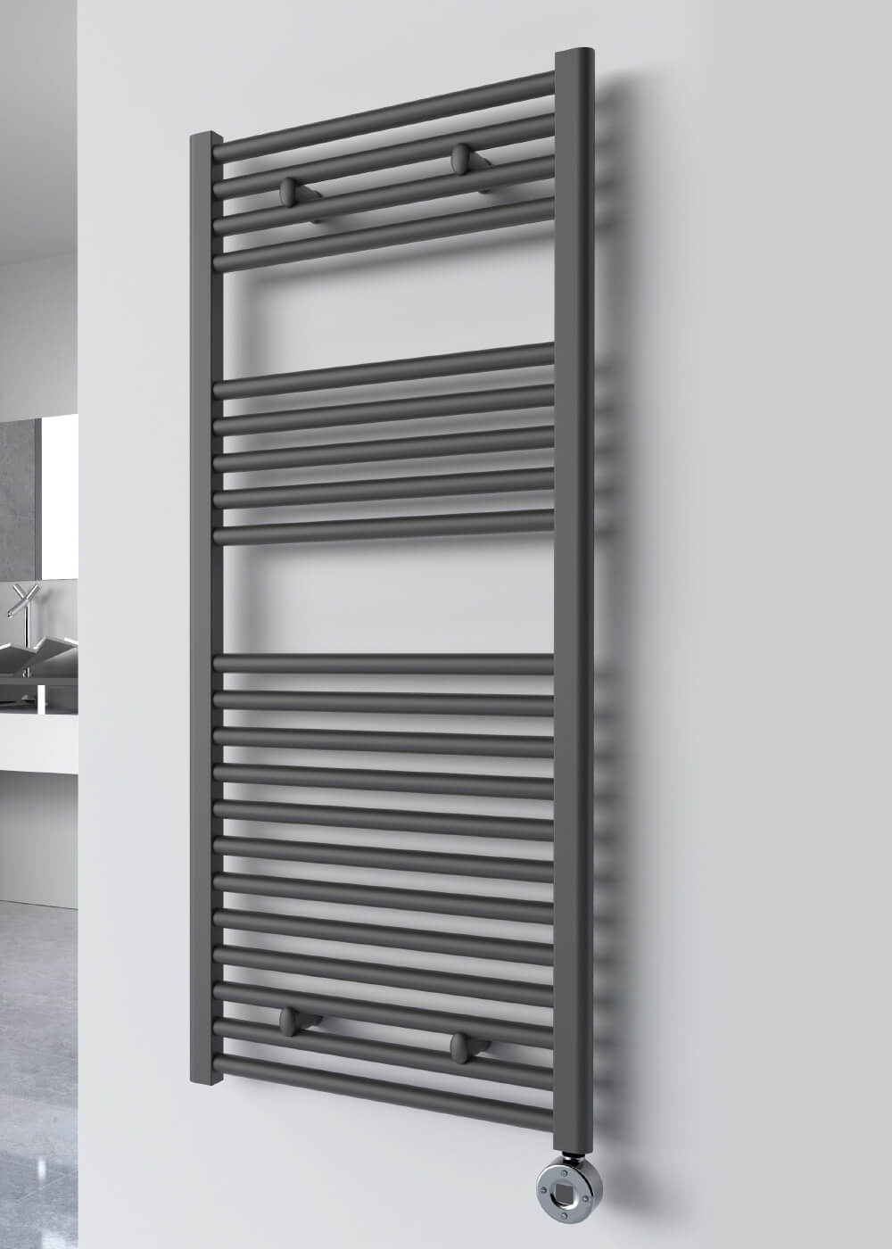 Reina Diva 600mm Wide Flat Towel Rail