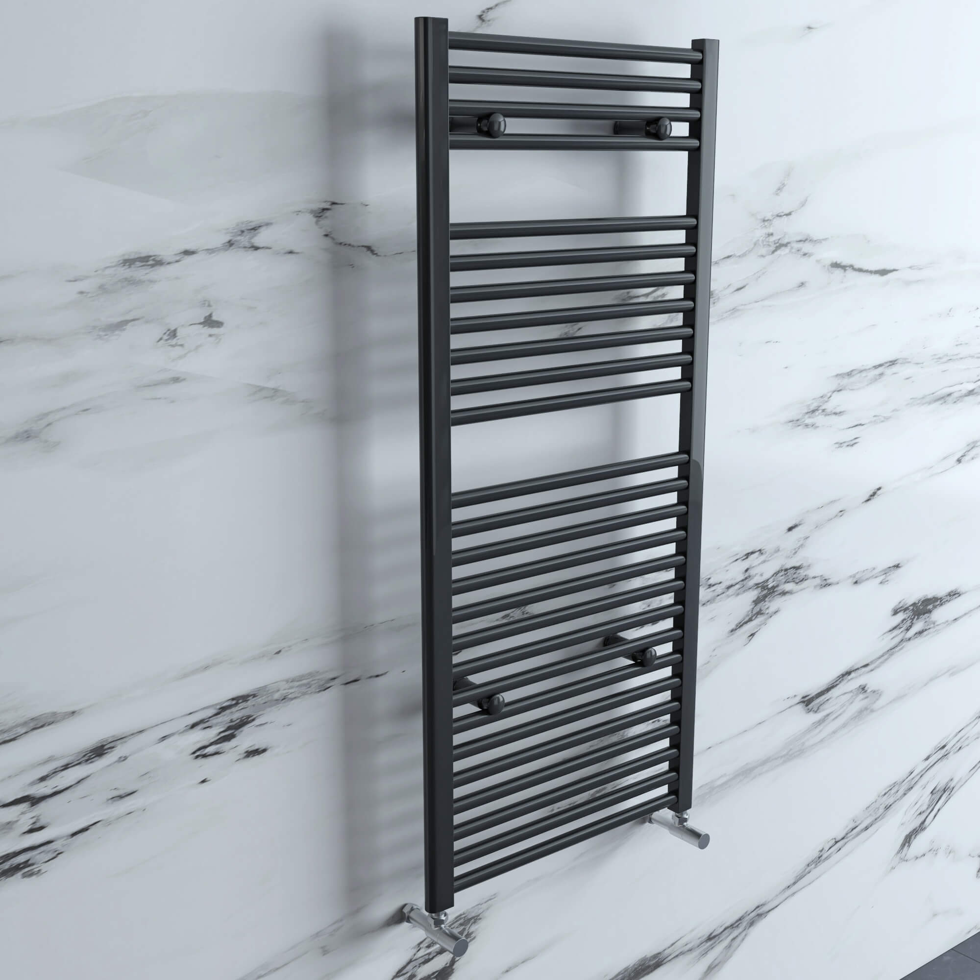 Tivolis Cabra 600mm Wide Straight Towel Rail