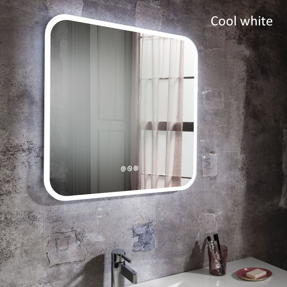 Crosswater Svelte Landscape Illuminated Mirror