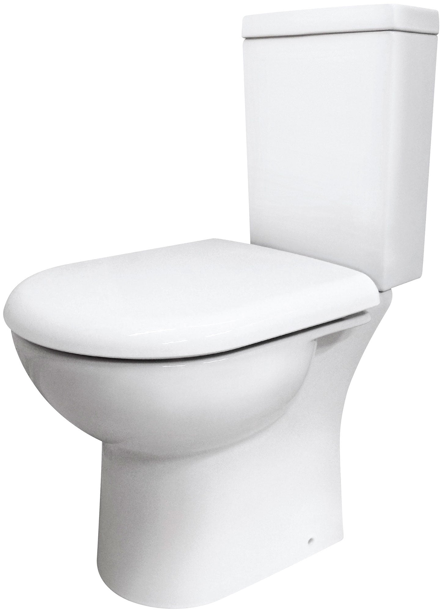 Nuie Provost 620mm White Compact Pan And Cistern With Fittings