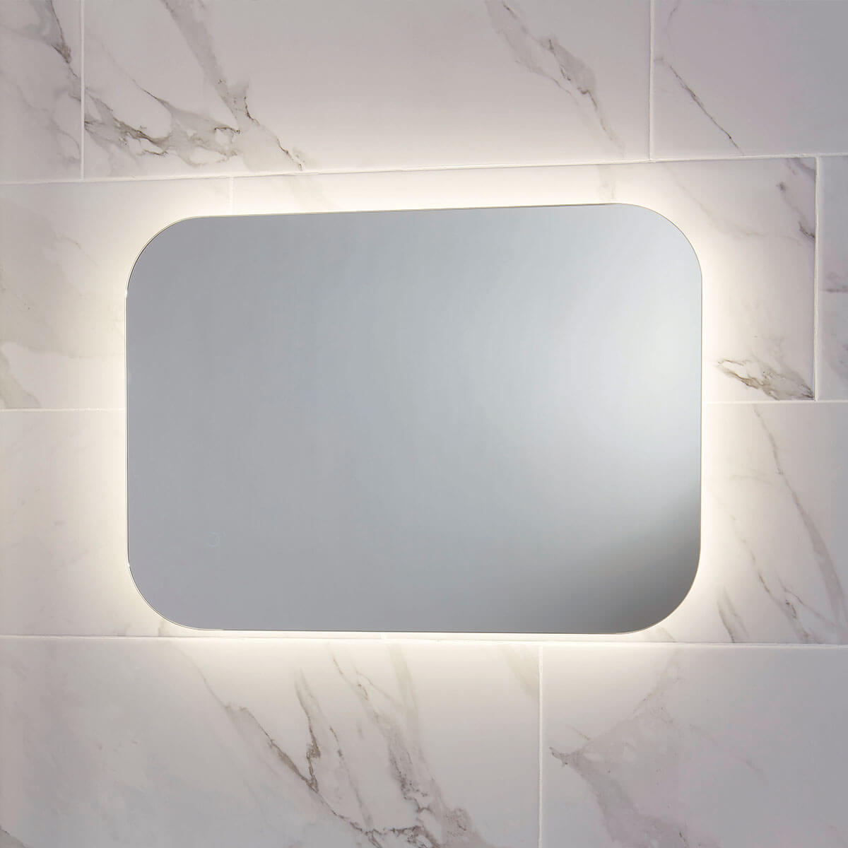 Joseph Miles Aura LED Mirror With Demister Pad And Shaver Socket
