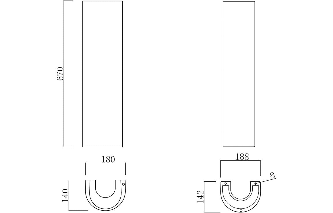 Laurus 500x390mm 1TH Basin & Full Pedestal
