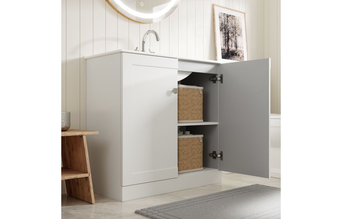 Heritage 500mm Floor Standing WC Unit - Matt White