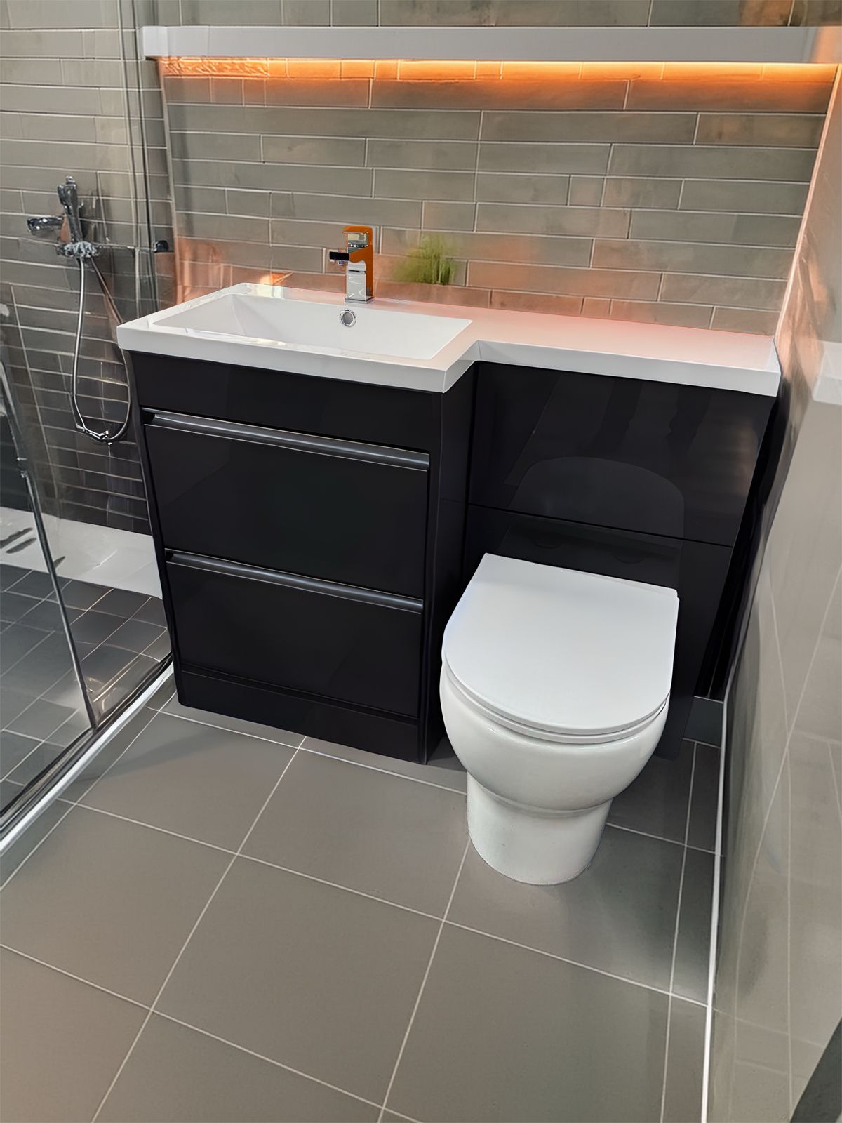 Novo 1100 Smoke Grey Furniture & BTW WC Pack