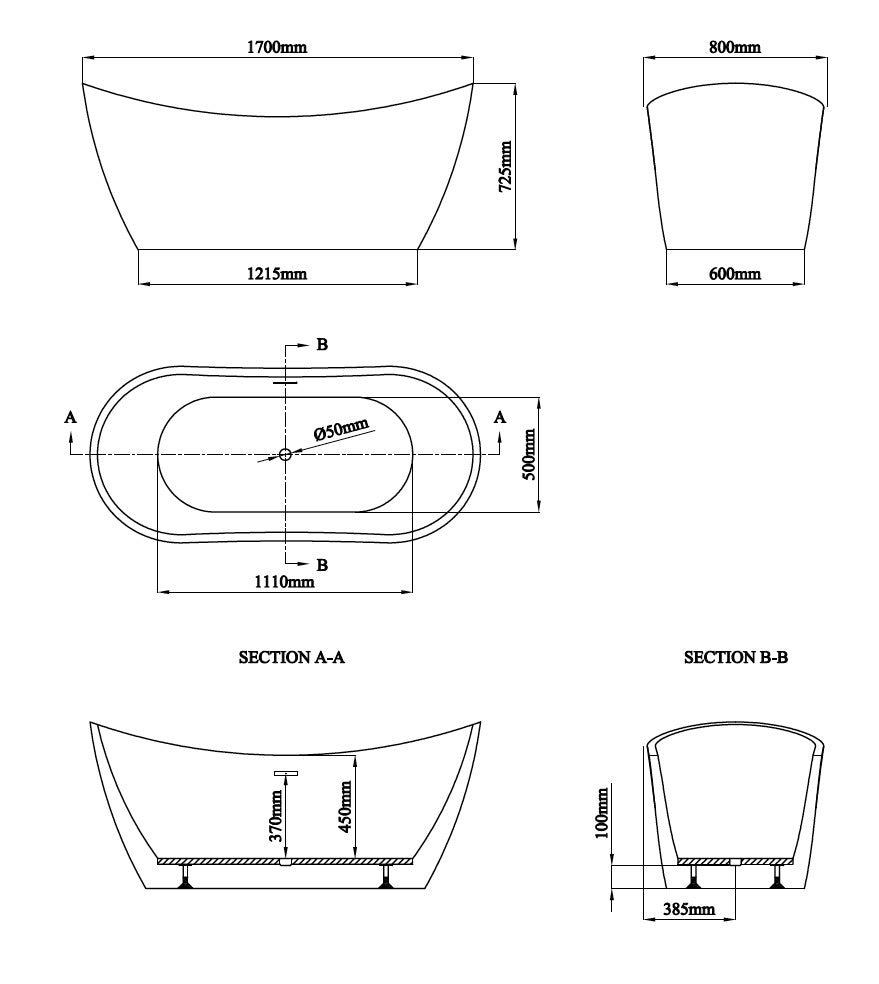 Novo Lambarta Belmont Luxury freestanding Designer bath