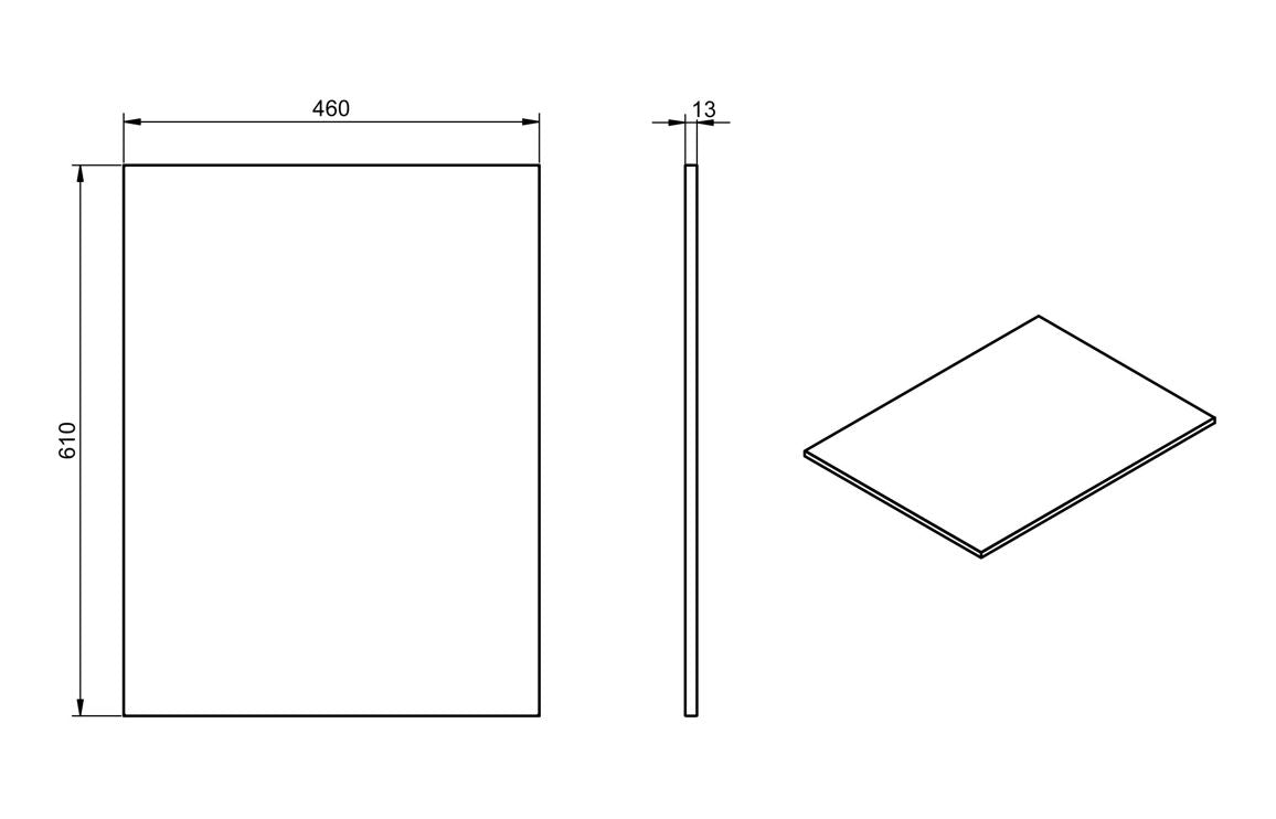 CLICK 600mm Wall Hung 2 Drawer Basin Unit & Top - Matt Cotton