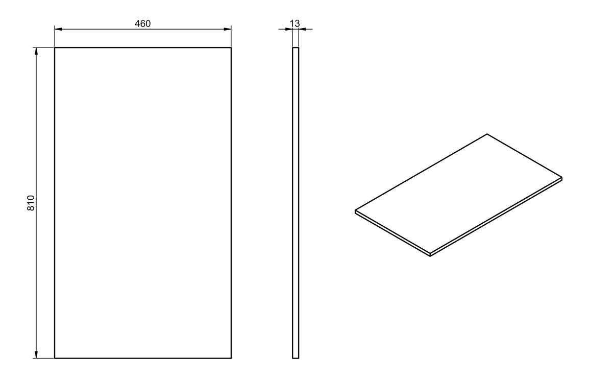CLICK 800mm Wall Hung 2 Drawer Basin Unit & Top - Matt Storm Blue