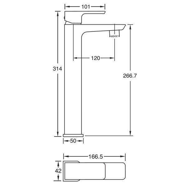 Methven Wai Chrome Basin Mixer Tap