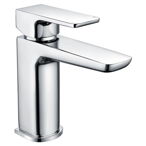 Mre Polished Chrome Basin Mixer Tap With Sprung Waste