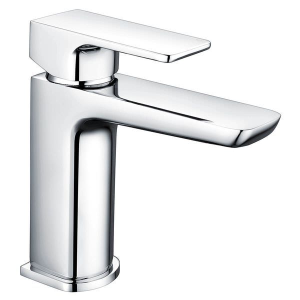 Mre Polished Chrome Basin Mixer Tap With Sprung Waste
