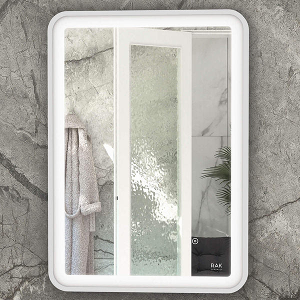 Rak Picture Soft LED Illuminated Rectangular Mirror With Demister Pad