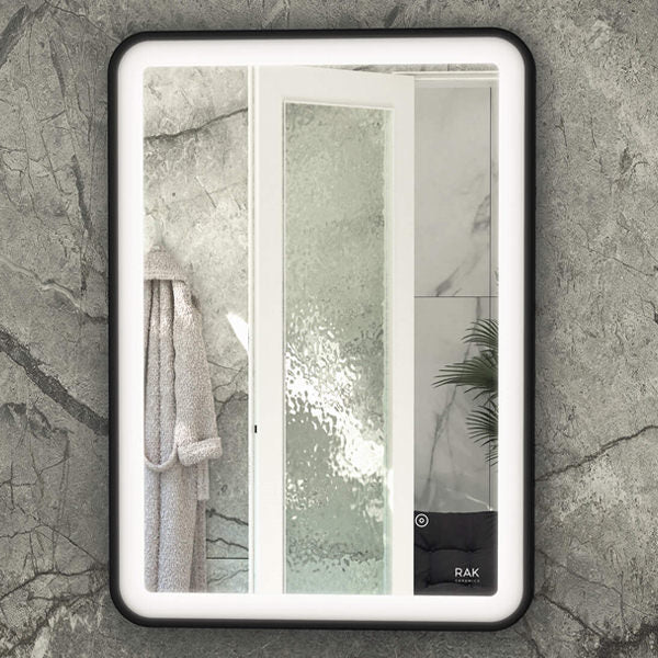 Rak Picture Soft LED Illuminated Rectangular Mirror With Demister Pad