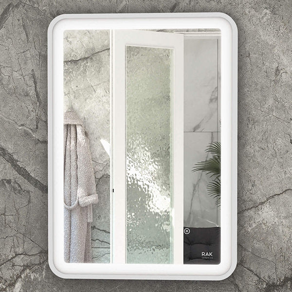 Rak Picture Soft LED Illuminated Rectangular Mirror With Demister Pad