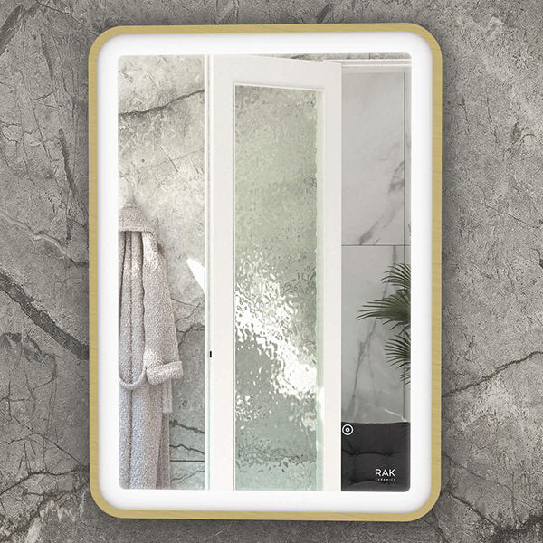 Rak Picture Soft LED Illuminated Rectangular Mirror With Demister Pad