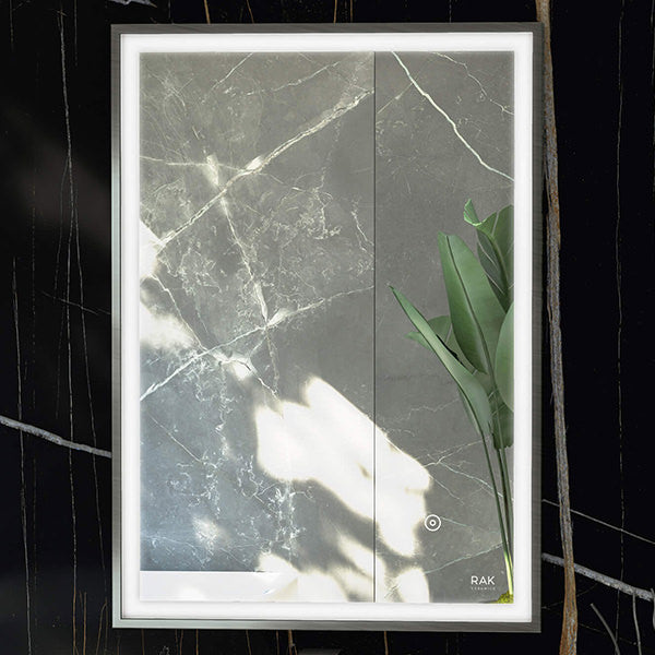 Rak Picture Soft Square LED Illuminated Mirror With Demister Pad