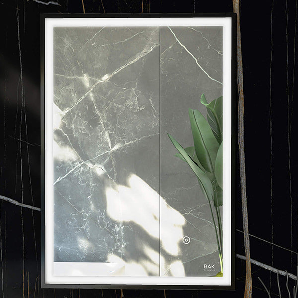 Rak Picture Soft Square LED Illuminated Mirror With Demister Pad