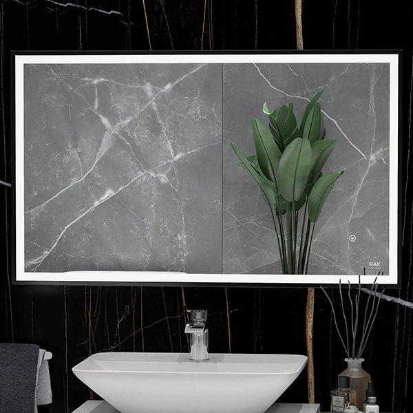 Rak Picture Soft Square LED Illuminated Mirror With Demister Pad