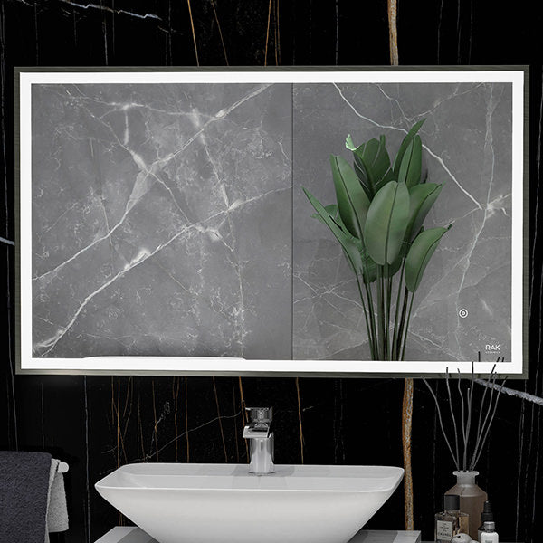 Rak Picture Soft Square LED Illuminated Mirror With Demister Pad