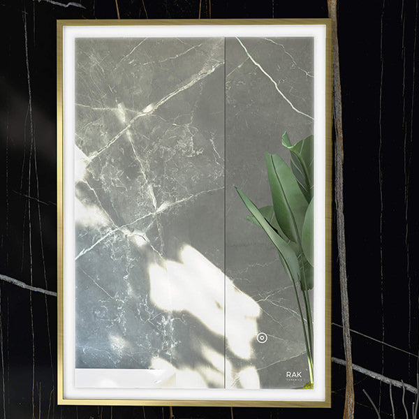 Rak Picture Soft Square LED Illuminated Mirror With Demister Pad
