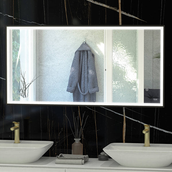 Rak Art Square LED Illuminated 500 x 700mm Mirror With Demister Pad