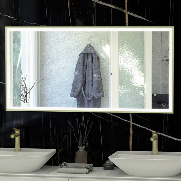 Rak Art Square LED Illuminated 500 x 700mm Mirror With Demister Pad