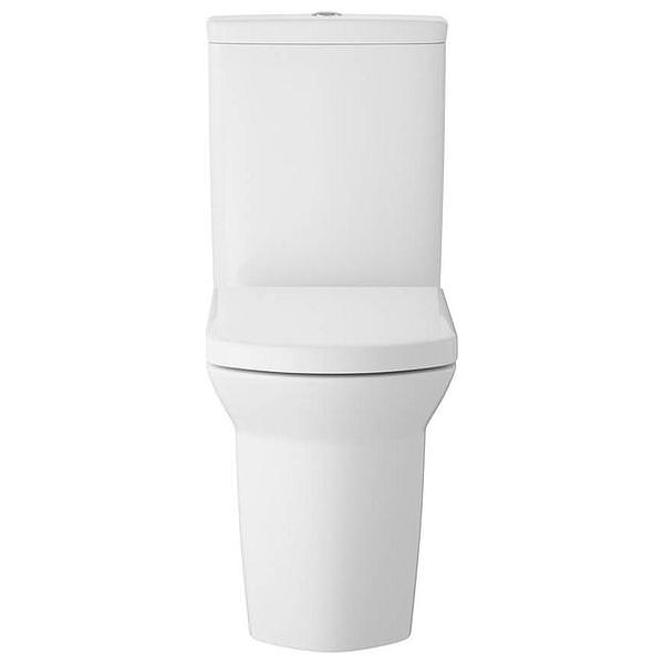 Hudson Reed Maya 385 x 645mm Flush To Wall Close Coupled Toilet With Seat And Cistern