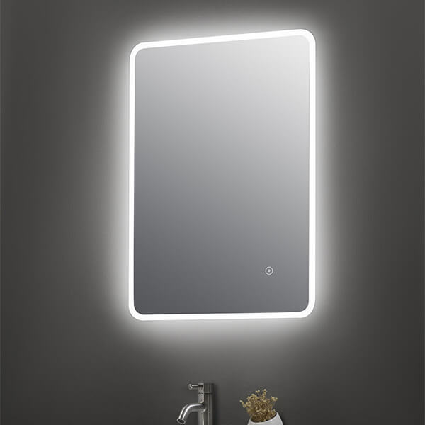 Hudson Reed 500 x 700mm Portrait Illuminated LED Ambient Mirror