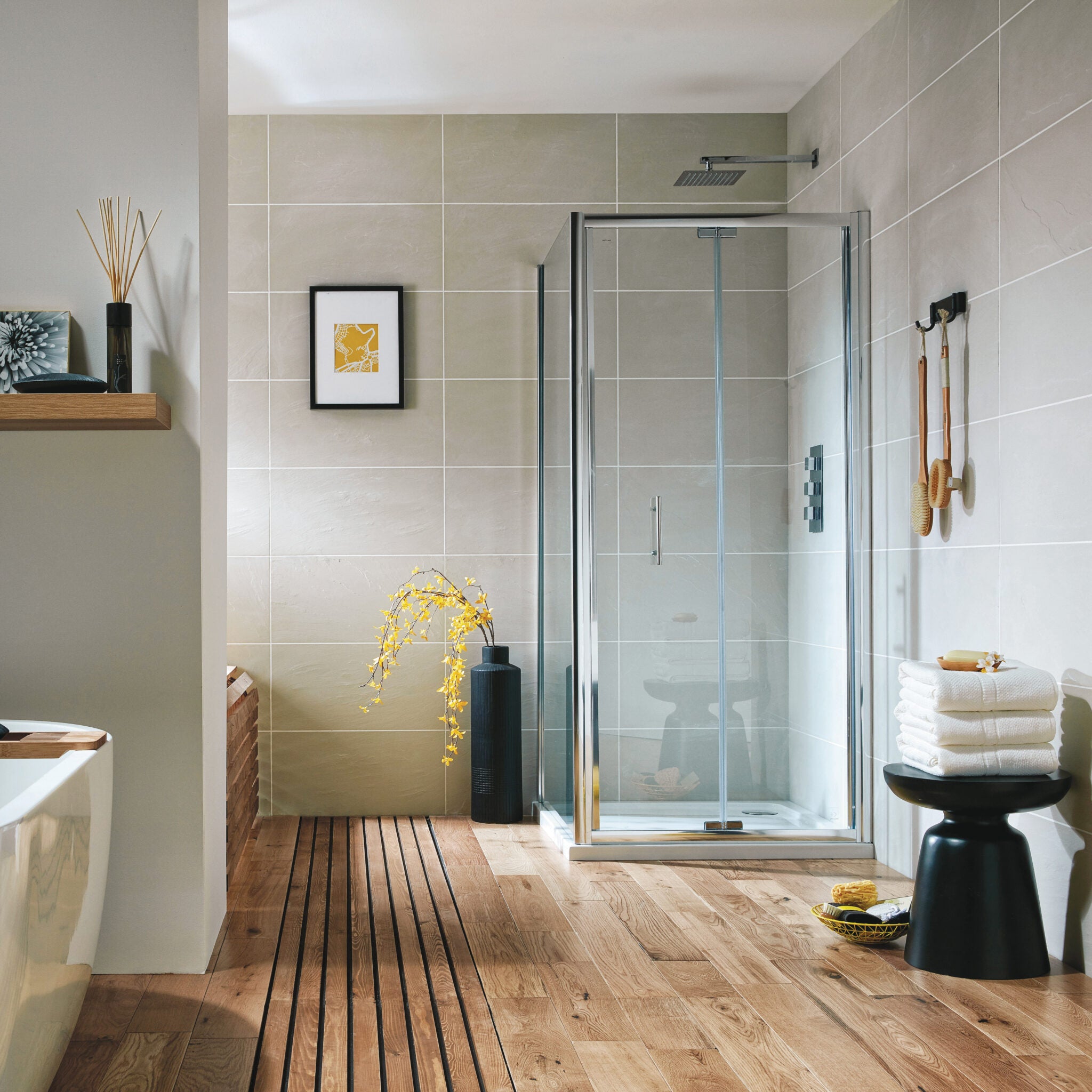 Bifold Semi Frameless Door 1000