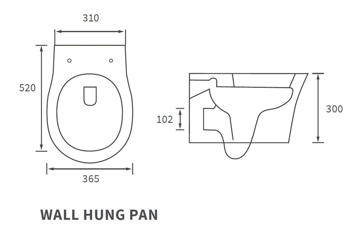 Sandro Rimless Wall Hung WC & Soft Close Seat