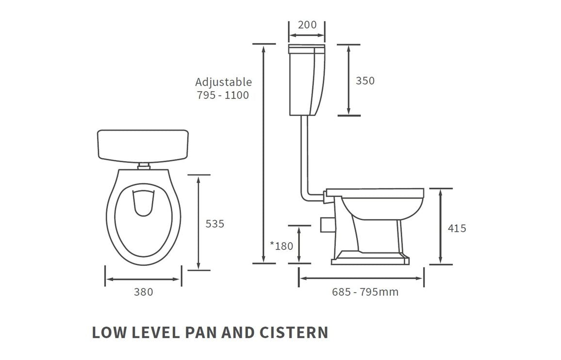Sherbourne Low Level WC & Soft Close Seat