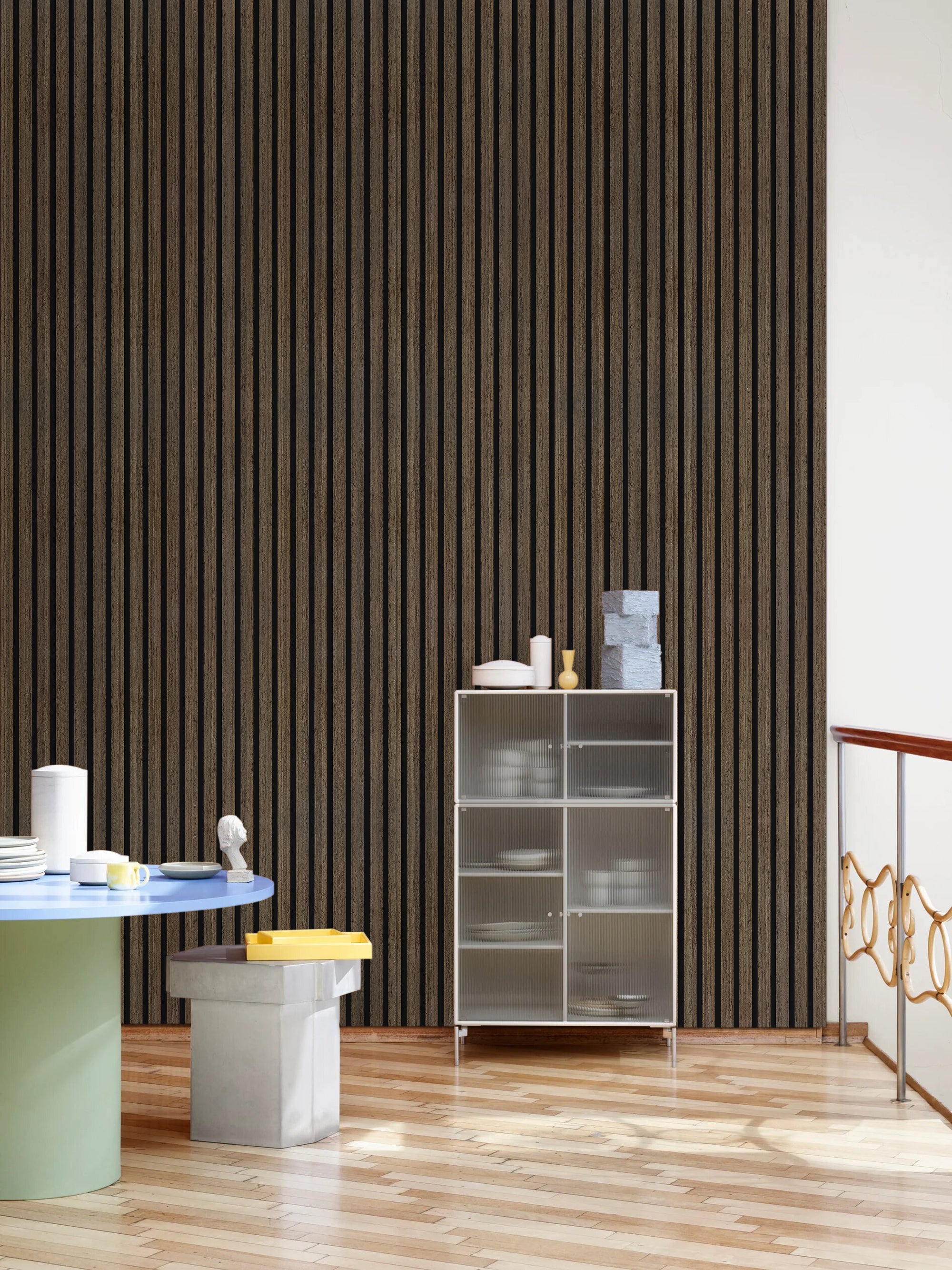 Novo Smoked Oak Alu Acoustic Wall Panel 600x2700