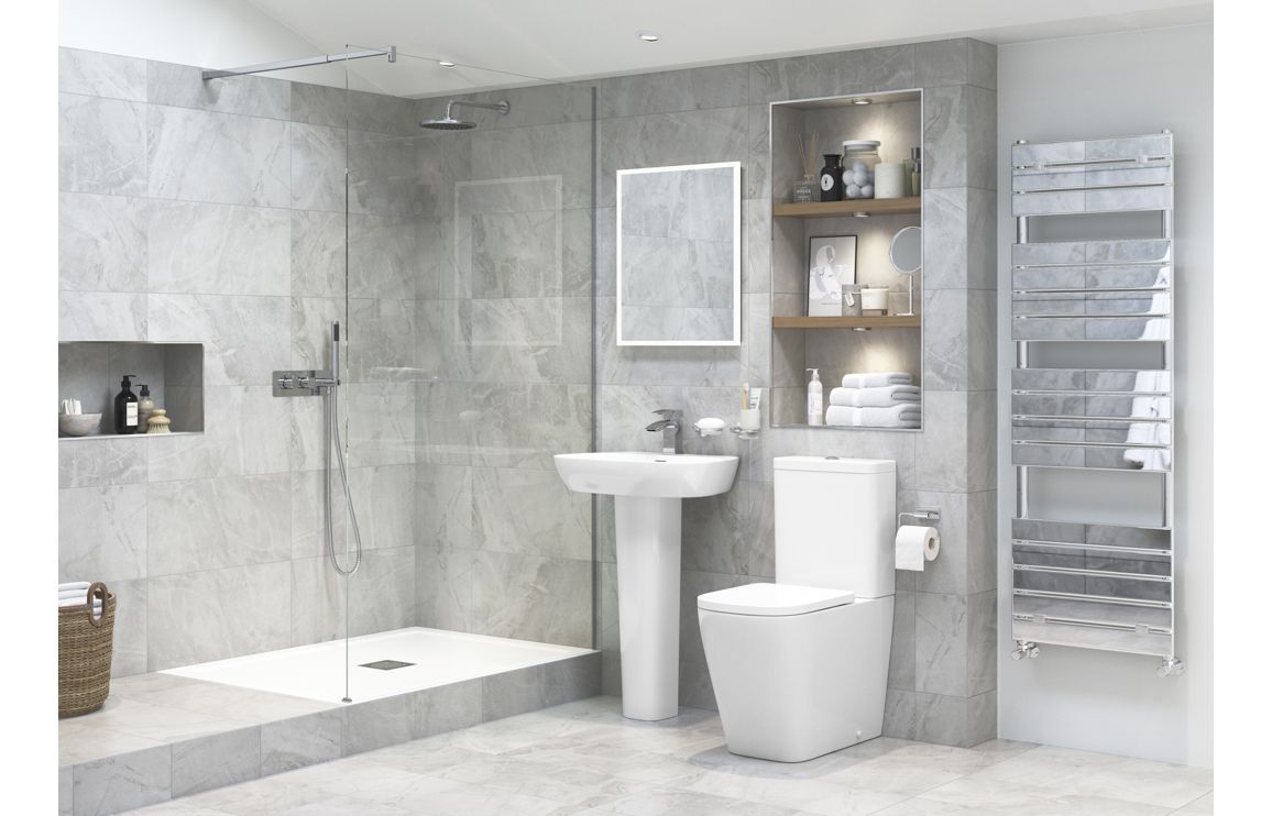 Tilia Rimless Close Coupled Fully Shrouded Short Projection WC & Soft Close Seat