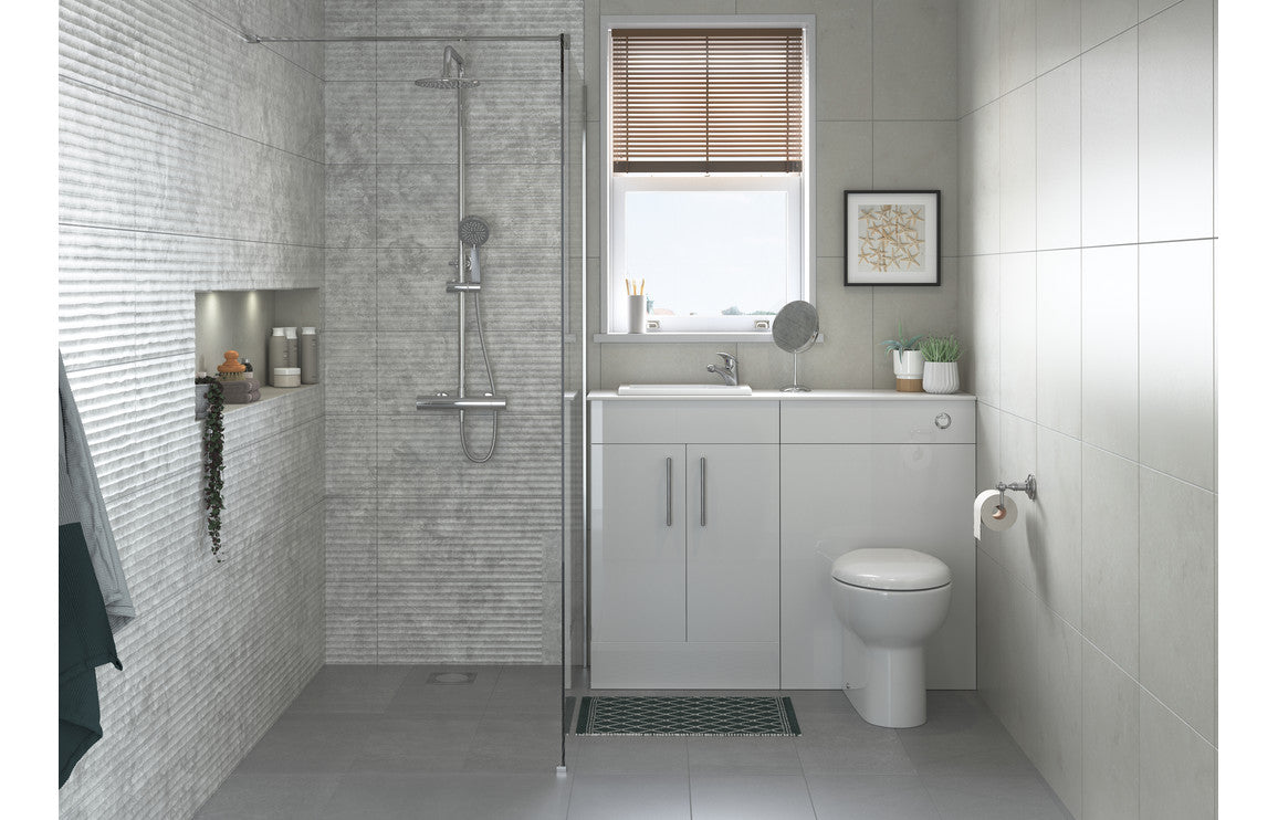 Tuscany Close Coupled Open Back WC & Soft Close Seat