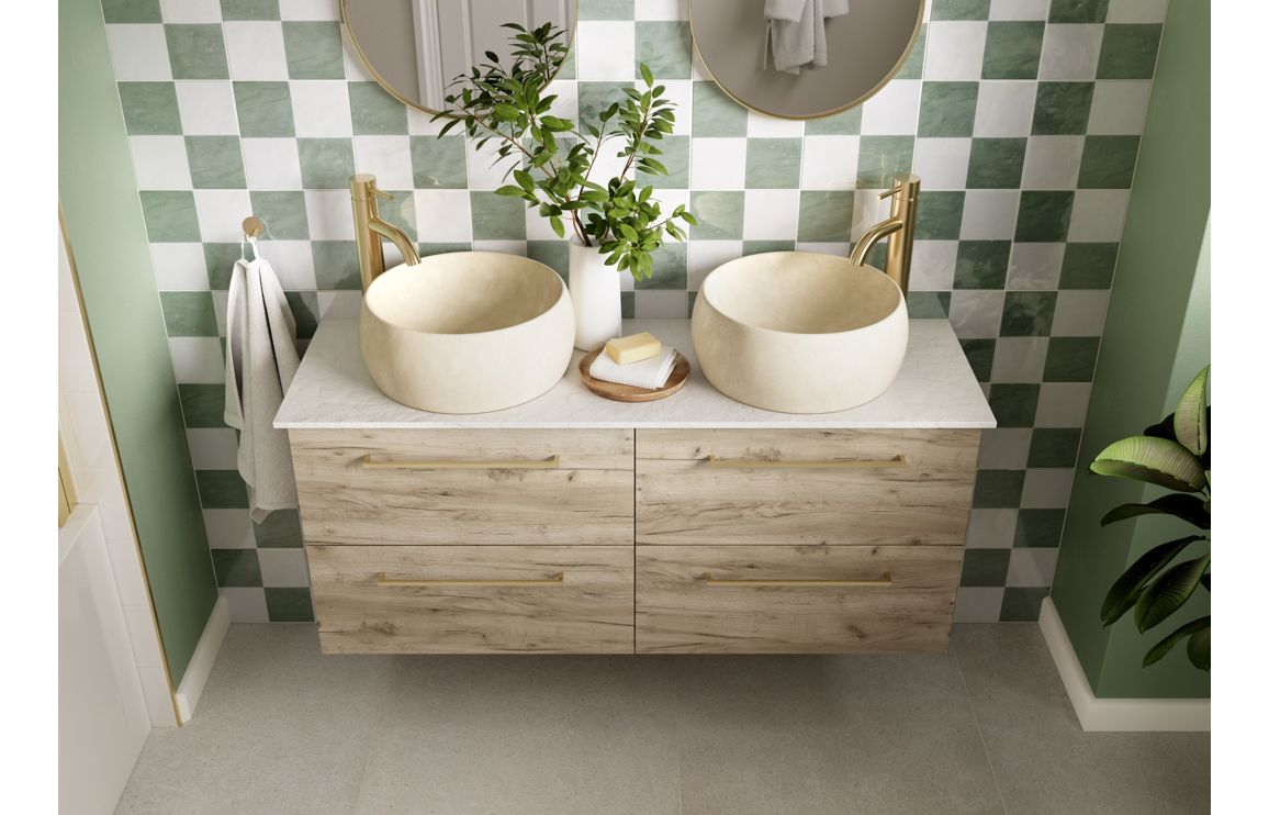 Volta 500mm Floor Standing WC Unit - Oak