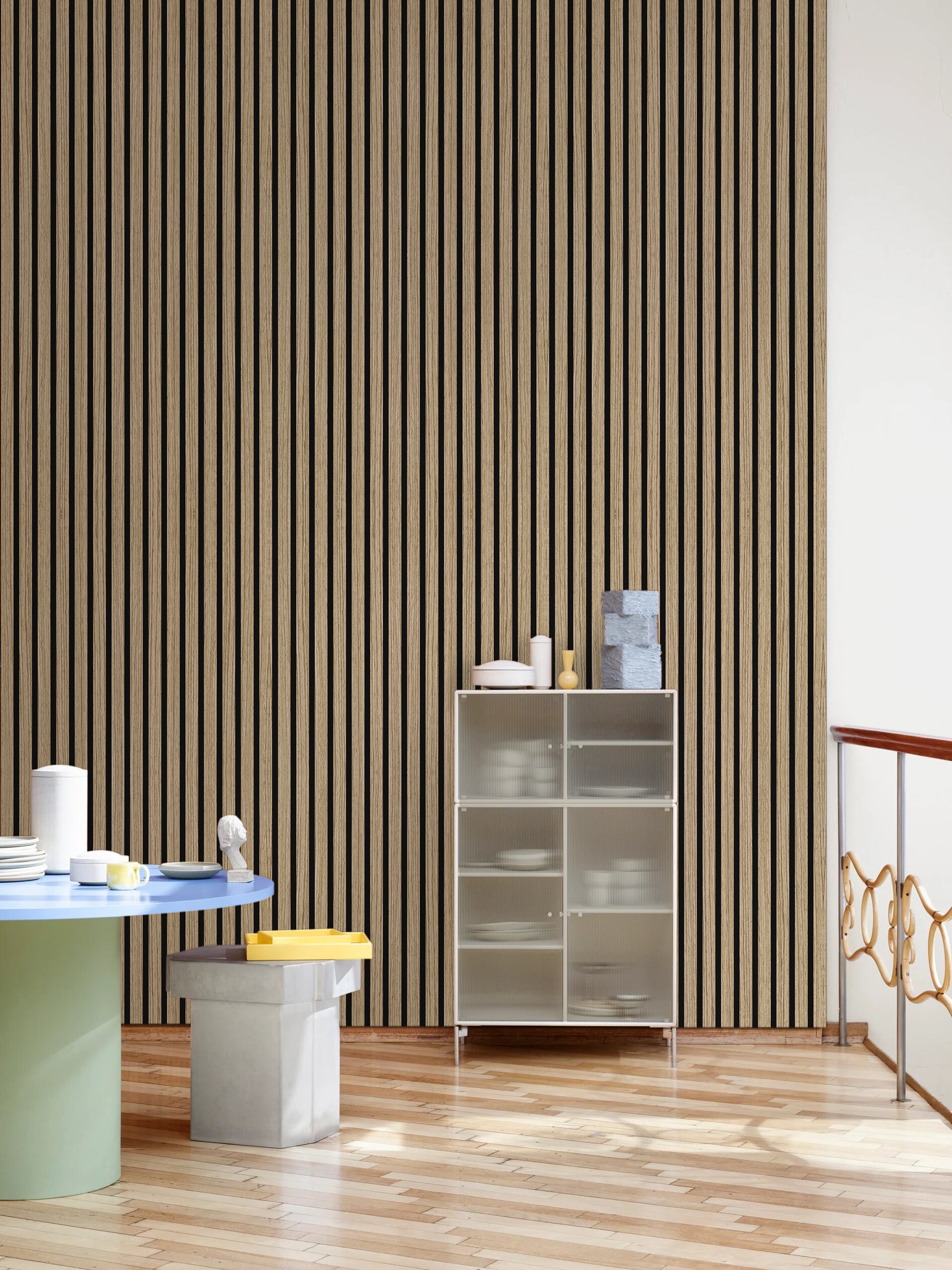 Novo Walnut Alu Acoustic Wall Panel 600x2700
