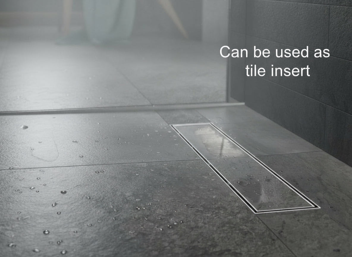 Novo 1400x900 Linear Wetroom Tray Pack with Linear Drain Pack