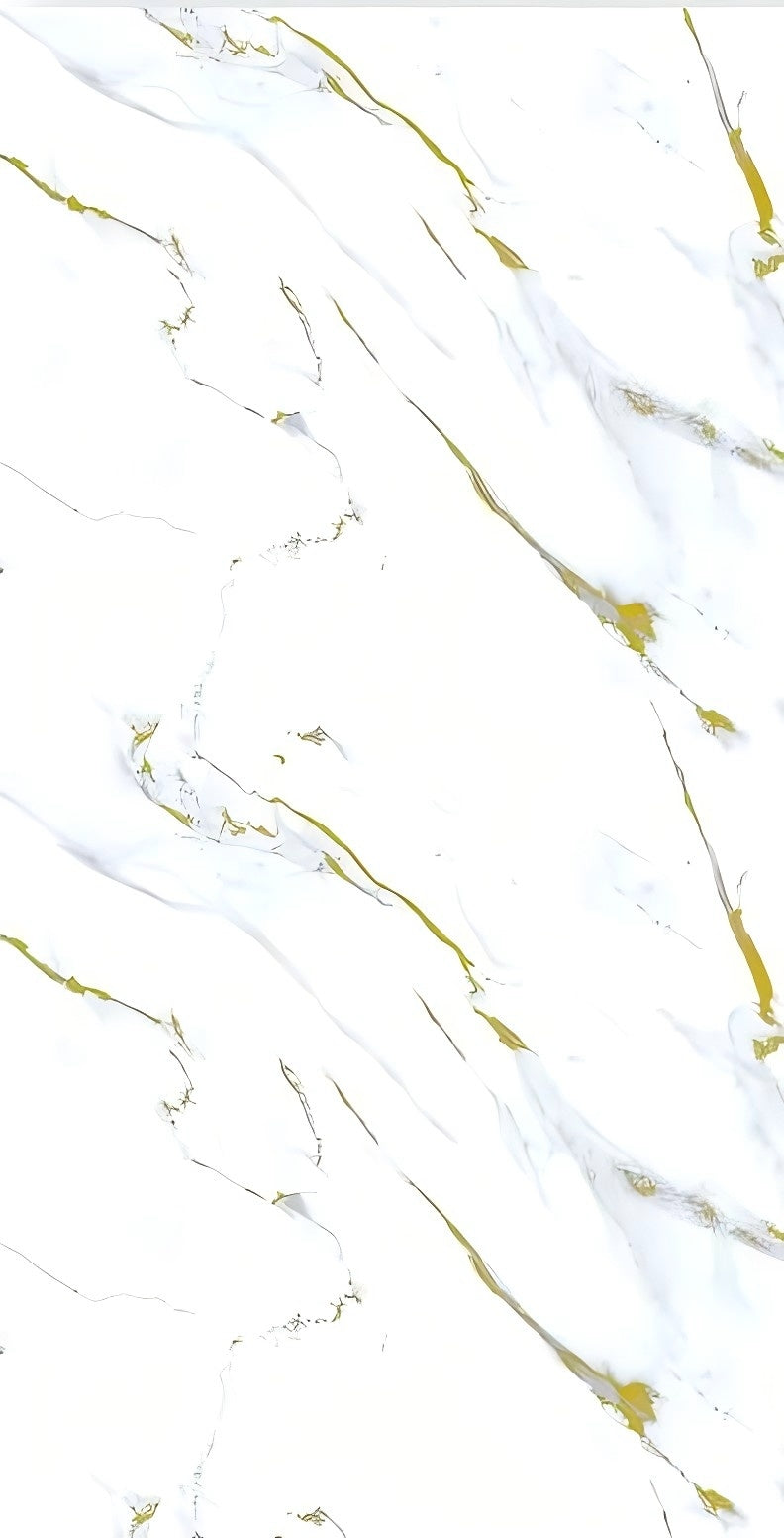 Shower Wall Panel 1200 Carrara Marble Gold Gloss