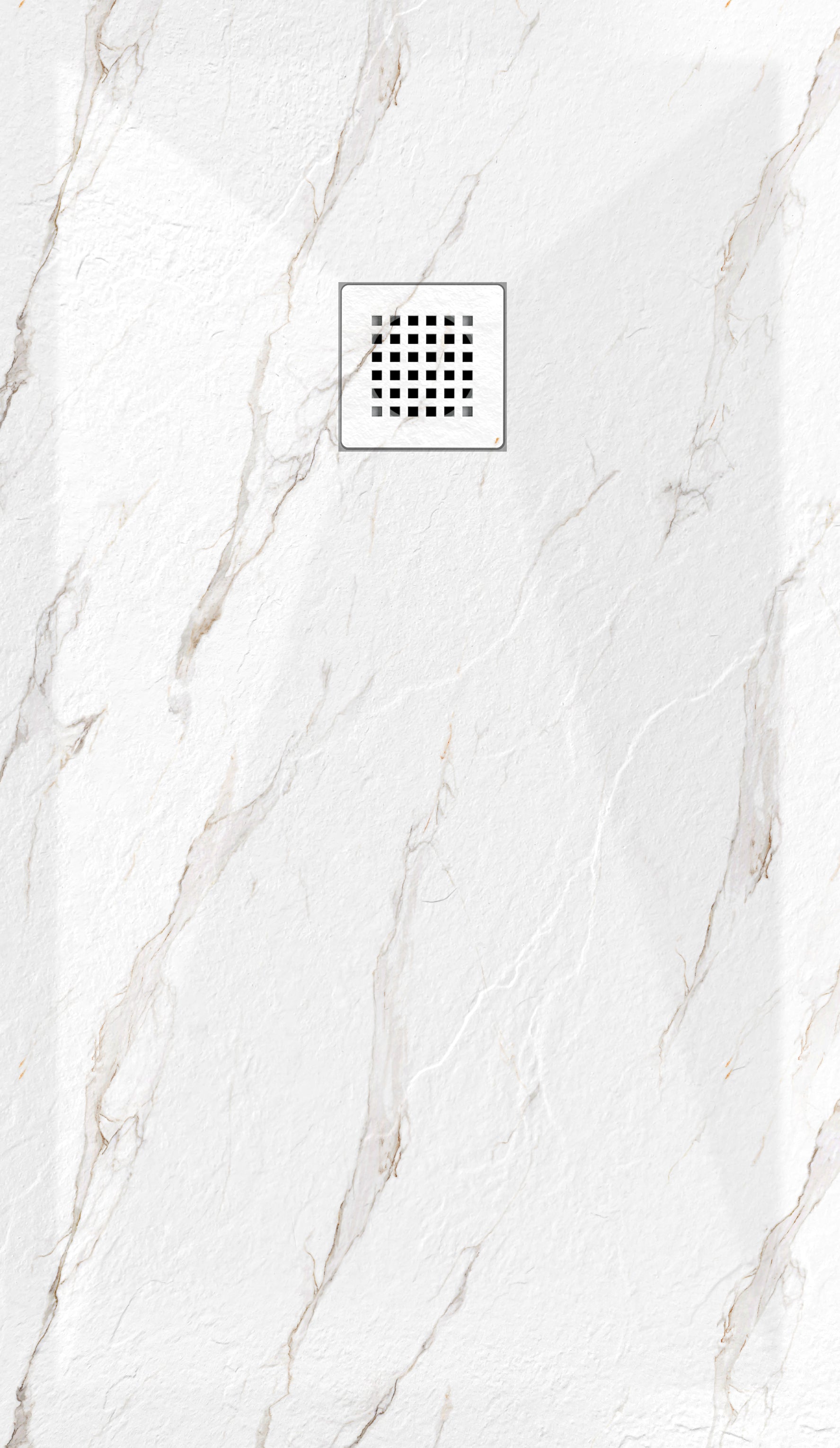 Novo 3D Marble Series 1200x800 Slate Stone 30mm Shower Tray with Waste System