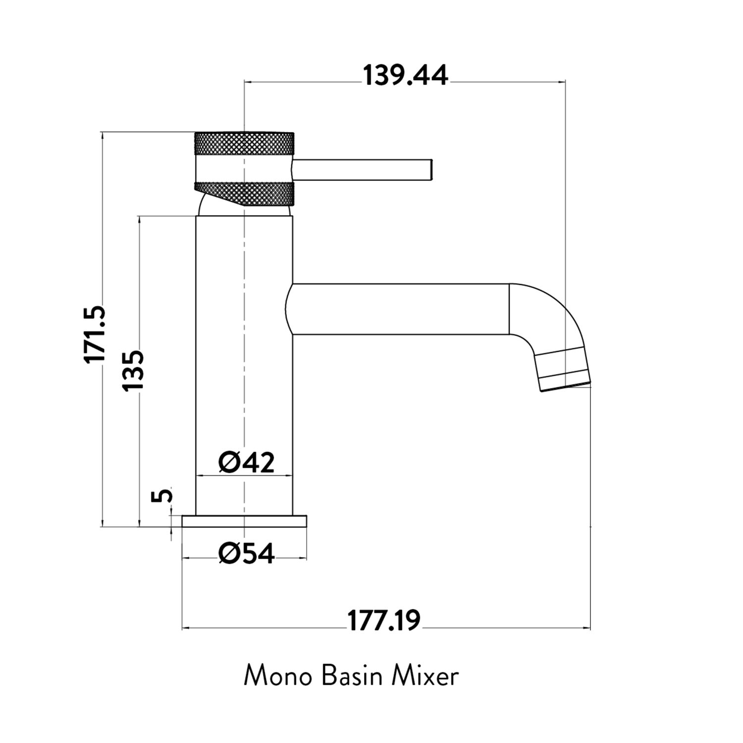Novo Mono Basin Mixer Chrome