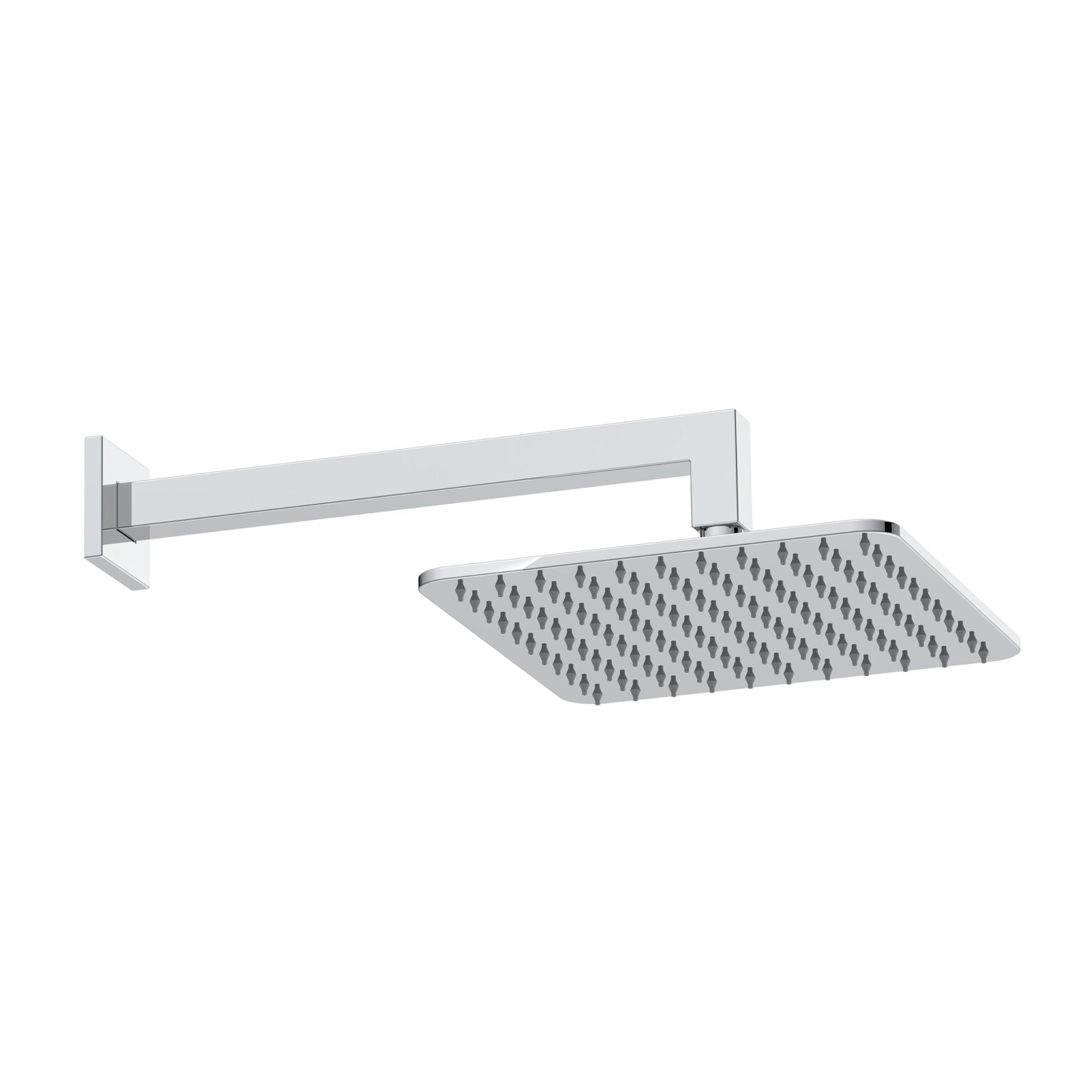 Square Shower Arm & Head Chrome