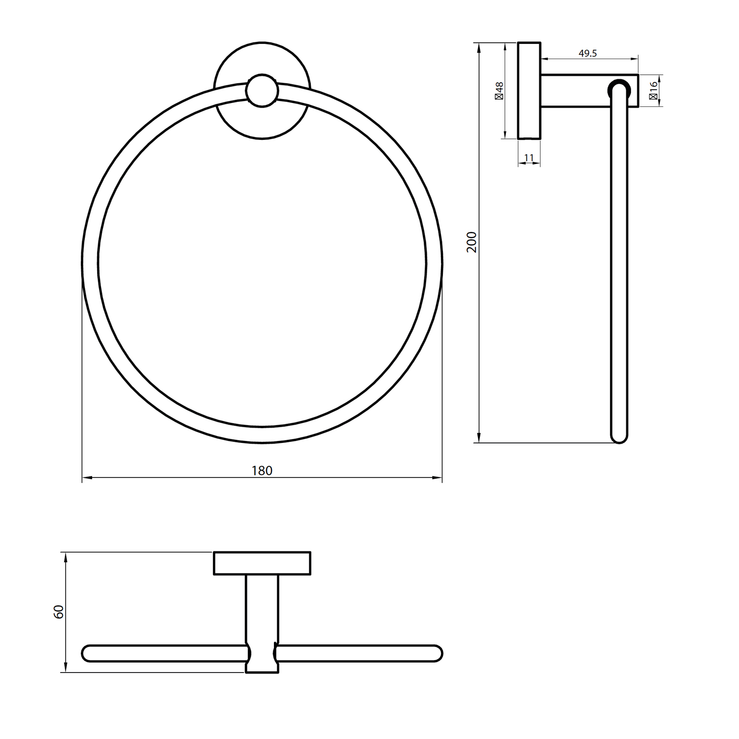 Novo Towel Ring