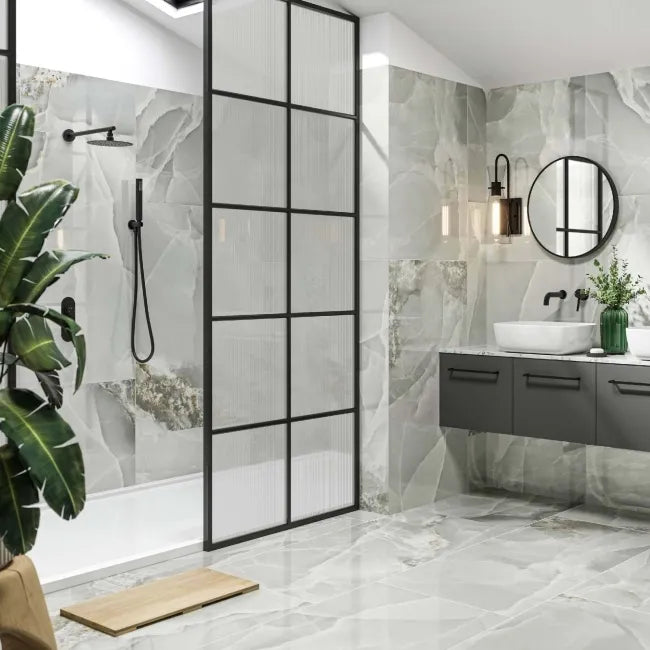 Onyx Marble Effect Turquoise Green Polished Porcelain Wall and Floor Tile