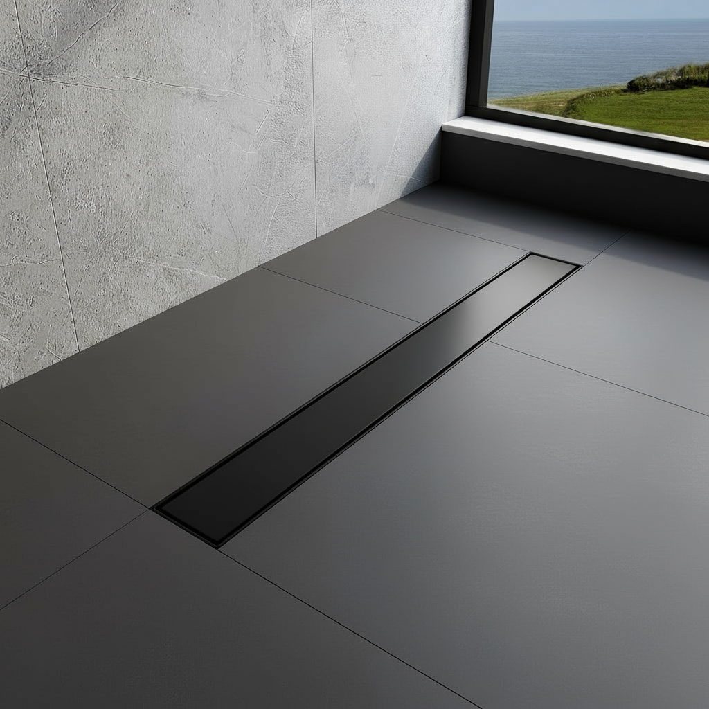 Novo 1400x900 Linear Wetroom Tray Pack with Linear Drain Pack