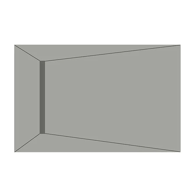 Novo 1400x900 Linear Wetroom Tray Pack with Linear Drain Pack