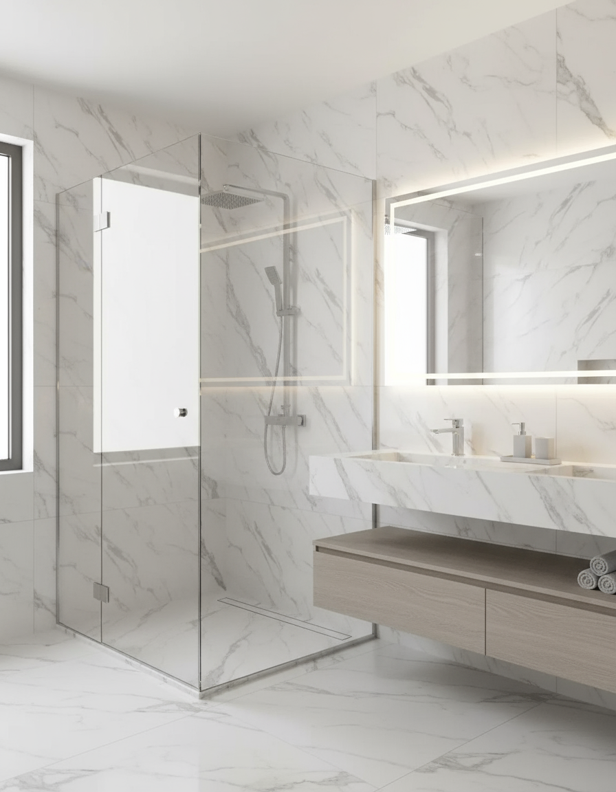 Novo Solid Surface Shower Wall Panel W007